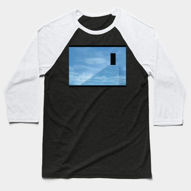 Truman Show- The Sky Exit Baseball T-Shirt by AlejandroAM